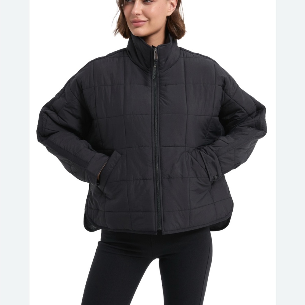 NWOT HAWKE & Co. Oversized light weight Quilted Dark Brown Women's Jacket SZ XL